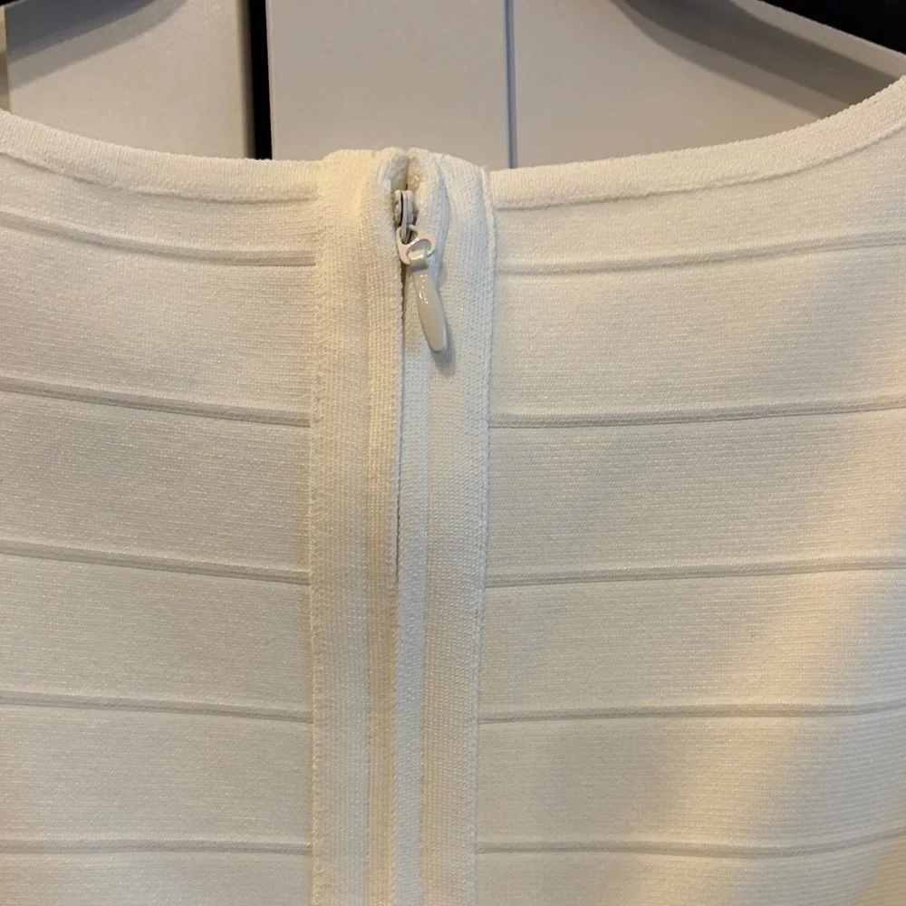 Dress the Population Cream Midi Dress - Picture 3 of 8